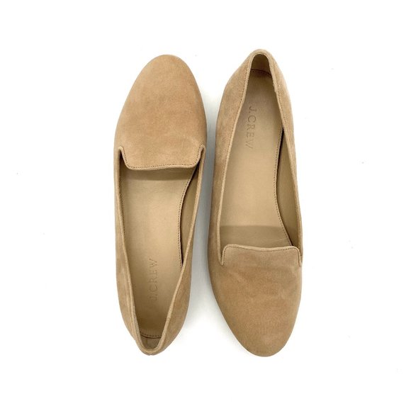 J. Crew Shoes - J. CREW Beige Suede Smoking Loafers #977